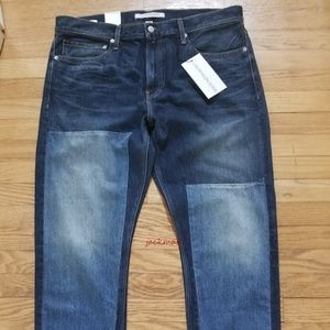 CK CALVIN KLEIN Mens 38 x 32 Jeans Slim Patch $148
